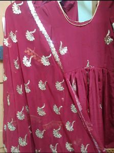 Beautiful Round Kurti With Lehenga Style Dress 💞