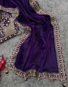 Designer Embroidered saree