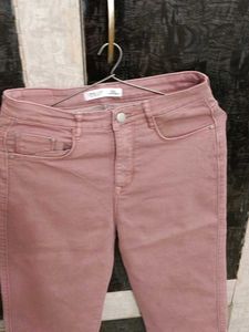 Dusty Rose Straight Leg Jeans