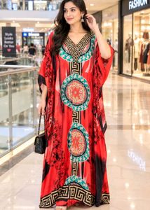 Vibrant Kaftan Style Maxi Dress