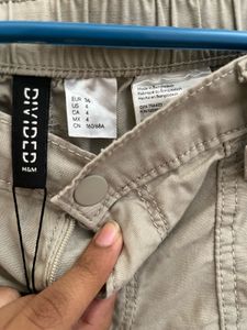 h&amp;m canvas trousers women