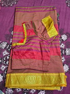 Traditional Striped Silk Blouse