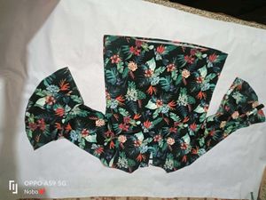 Elegant Floral Print Long Sleeve Top