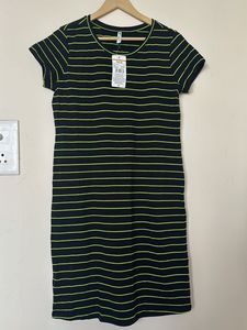 Striped Casual Midi Dress