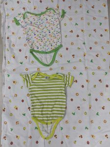 Bundle of 8 ( 3 Full and 5 Half) Baby Onesis/Rompe