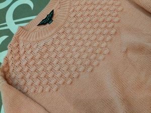 Cute Pink Textured Sweater