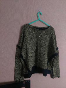 Unique Asymmetric Knit Sweater