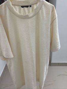 Studiofit Textured Cream T-Shirt