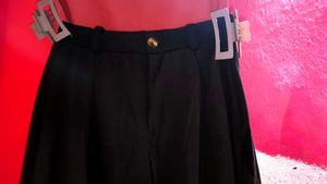 Elegant Black Wide-Leg Trousers