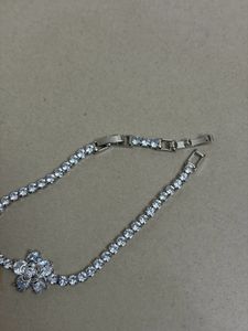 Sparkling Flower Tennis Bracelet