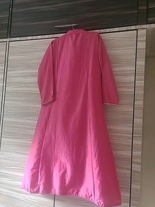 Swarovski Stone Work Kurta With Embroidery In Rose