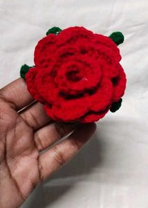 Red Rose Hair Pin