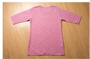 Pink Printed Kurta Top size M