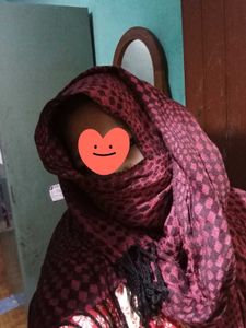 Purple Patterned Scarf