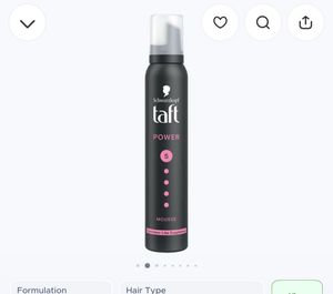 Taft Power Mousse Hair Styling