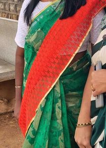 Elegant jamdani saree