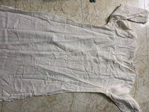 (combo dresses)White Kurta and blue fr