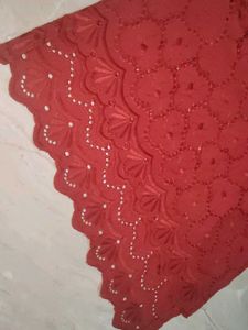 Maroon Chikankari Kurti