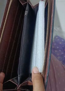 Chic Wallet with Gold Clasp