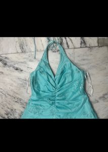 Beautiful Gown With Cape Look
