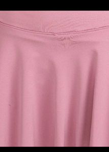 Chic Pink Long-Sleeve Crop Top &amp; Skirt Set