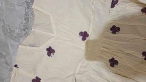 Cream Butterfly Print Tunics