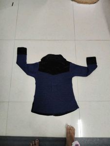 Cute Kids' Blue &amp; Black Coat