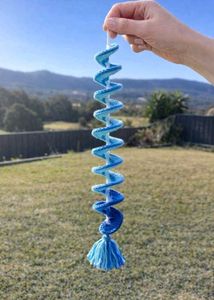 Handmade Crochet Spiral Wind Spinner