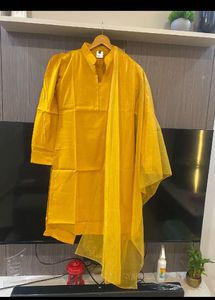 Elegant Yellow Kurta Set with Dupatta
