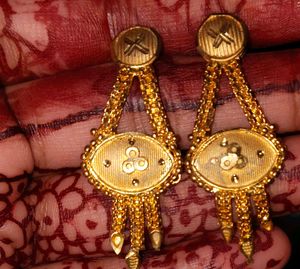 Exquisite Gold Drop Earrings