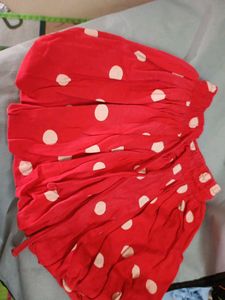 Red Polka Dot bubble skirt
