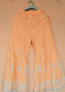 Peach Embroidered Kurta Set