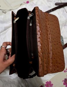 Brown leather Crossbody Bag