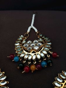 Kundan Mangtika Jewellery Set✨