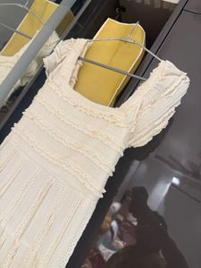 Boho Lace Ruffle Dress