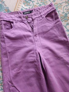 Lavender Wide Leg Jeans