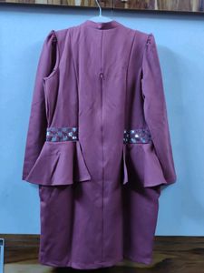 AAGURI BRAND -Peplum Dress with Sequins
