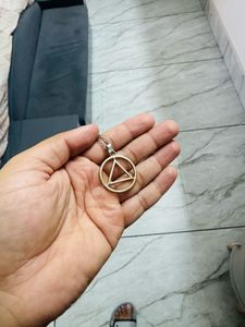 Men's Triangle Pendant Necklace
