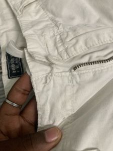White BOOSLEY Cargo Pants