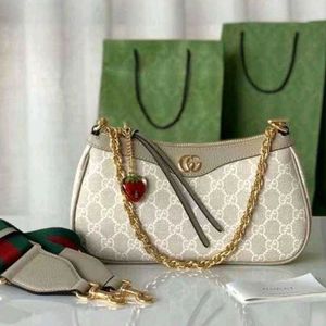 Gucci Strawberry Charm Shoulder Bag