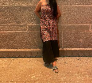 Floral Print Kurta