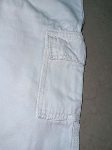 White Cargo Pants
