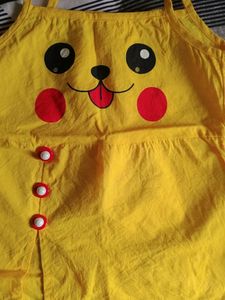 Pikachu Dress For 6-9months Baby