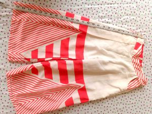 White &amp; Red Striped Pants for baby girl