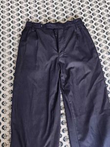 Classic Blue Pleated Trousers