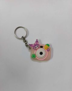 Cute Kuromi Character Camera Keychain