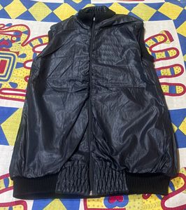 Sleeveless Black Puffer Vest