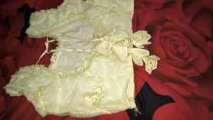 Cream Embroidered Blouse with Tassels