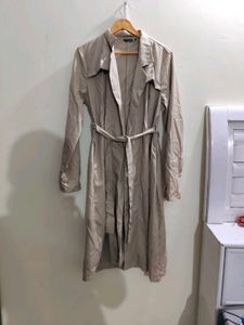 Elegant Beige Trench Coat with Belt
