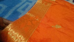 Elegant Orange Saree